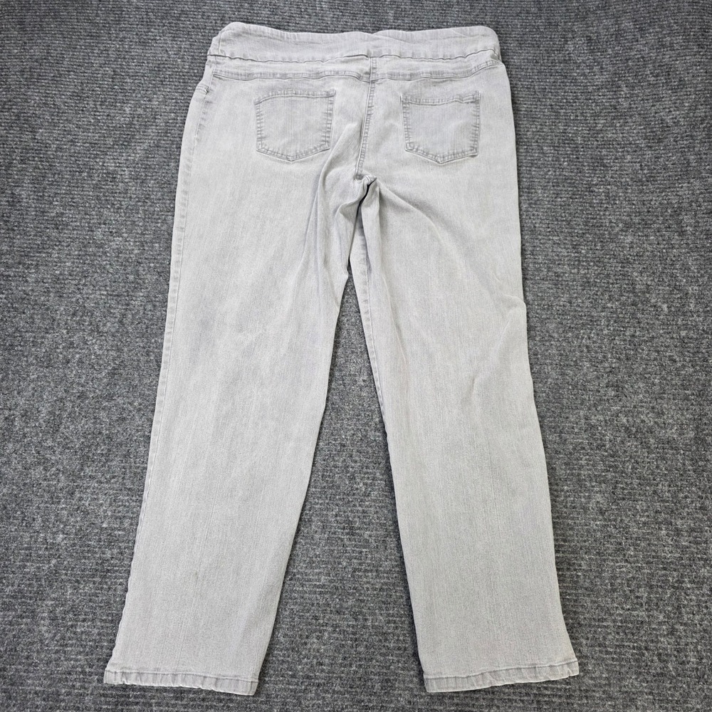 Ruby Rd Pull On‎ Straight Leg Jeans 
Women's Size 16 Gray Stretch Denim Casual - Picture 2 of 7